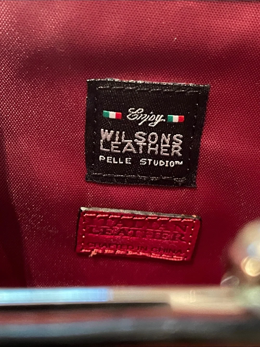 Pelle Studio - Wilson Leather Red Kiss Lock Clutch - Wristet - Wallet